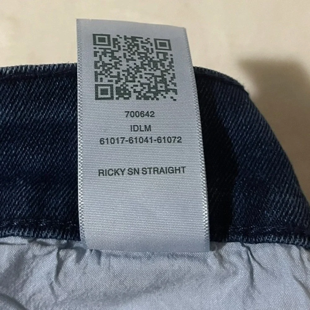 True Religion Ricky SN Flap Straight Jeans Mens 30 Medium Rustic Barn Wash Denim